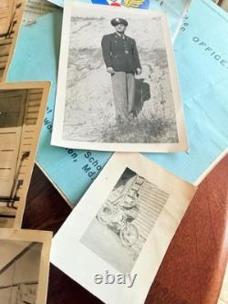 WWII Military Photo Lot Army Air Forces Portraits TAGS OCS Booklets Ephemera WW2