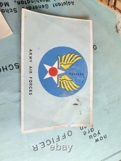 WWII Military Photo Lot Army Air Forces Portraits TAGS OCS Booklets Ephemera WW2