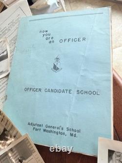 WWII Military Photo Lot Army Air Forces Portraits TAGS OCS Booklets Ephemera WW2