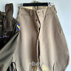 WWII Named Pilot Uniform Major Army Air Corps Coat & Pink Breeches