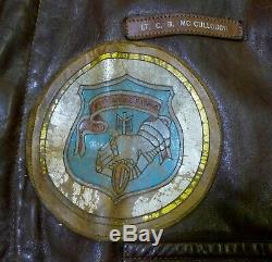 WWII Original, Exc Preserved, US Army Air Corps Named A-2 Flight Leather Jacket