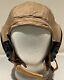 WWII Original US Army Air Forces Pilot Helmet Type AN-H-15 Large Bates Shoe Co