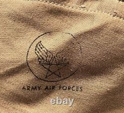 WWII Original US Army Air Forces Pilot Helmet Type AN-H-15 Large Bates Shoe Co
