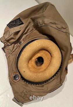 WWII Original US Army Air Forces Pilot Helmet Type AN-H-15 Large Bates Shoe Co