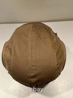 WWII Original US Army Air Forces Pilot Helmet Type AN-H-15 Large Bates Shoe Co