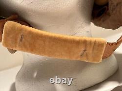 WWII Original US Army Air Forces Pilot Helmet Type AN-H-15 Large Bates Shoe Co