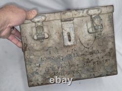 WWII P51 Mustang Compass Box Steel Army Air Force U. S. USAAF Military WW2