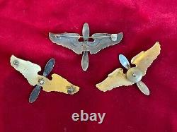 WWII & Post WWII USAAF Army Air Force Cadet Pilot Wing 3 Inch X3 Listing #5