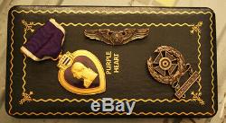 WWII Purple Heart group to US Army Air Force airman