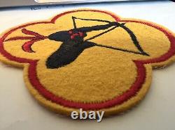 WWII RARE Army Air Corps 41st Recon Reconnaissance felt patch gauze back