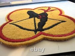 WWII RARE Army Air Corps 41st Recon Reconnaissance felt patch gauze back