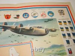 WWII RARE Army Navy Air Corps Squadron Insignia Divisions U. S. Defense Map