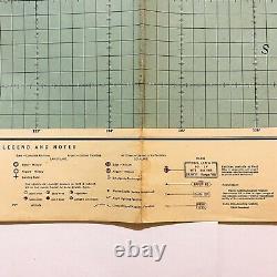 WWII RESTRICTED 1945 US Army Air Forces Special Air Navigator Map of Japan Relic