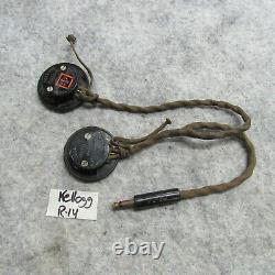 WWII Receiver Head set EARLY RARE R14 with PL54 plug Army Air Corps Armored R14