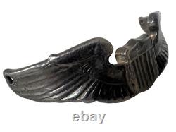 WWII STERLING UTICA NY ARMY AIR FORCE CORPS 3PILOT'S WING Sweetheart Bracelet ¥