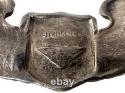 WWII STERLING UTICA NY ARMY AIR FORCE CORPS 3PILOT'S WING Sweetheart Bracelet ¥