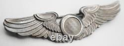 WWII Sterling Army Air Forces Observer Full Size 3 Inch Wings Badge by Amico