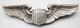 WWII Sterling Army Air Forces Pilot Full Size 3 Inch Wings Badge by A. E. Co