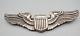 WWII Sterling Army Air Forces Pilot Full Size 3 Inch Wings Badge by Meyer NICE