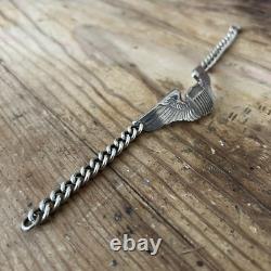 WWII Sterling Silver Bracelet Pilot Wing WW2 US Army Air Forces Sweetheart