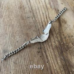 WWII Sterling Silver Bracelet Pilot Wing WW2 US Army Air Forces Sweetheart