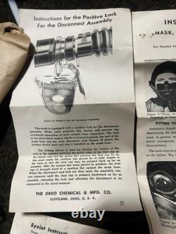 WWII Type A-14 Oxygen Mask MED Army Air Force AAF IN BOX NOS with manuals
