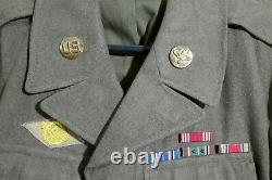 WWII USAAF 8th Army Air Forces T/3 Strategic AAF Ike Jacket Uniform 36S Original