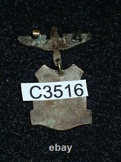 WWII USAAF Army Air Corps Winged Propeller Sweetheart Pin'WARRINGTON', Scarce