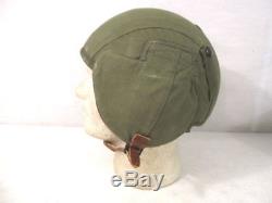WWII USAAF Army Air Force M4A2 Flak Helmet Complete withChin Strap Unissued #1