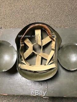 WWII USAAF Army Air Force M5 Flak helmet Named