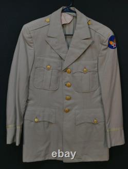 WWII USAAF Army Air Force Officers Uniform Coat Khaki Summer Weight'Goldstein-M