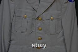 WWII USAAF Army Air Force Officers Uniform Coat Khaki Summer Weight'Goldstein-M