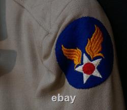 WWII USAAF Army Air Force Officers Uniform Coat Khaki Summer Weight'Goldstein-M