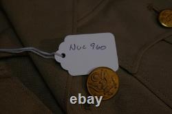 WWII USAAF Army Air Force Officers Uniform Coat Khaki Summer Weight'Goldstein-M