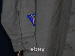 WWII USAAF Army Air Force Radio Specialist Sergeant OD Gas Flap Wool Shirt 15x32