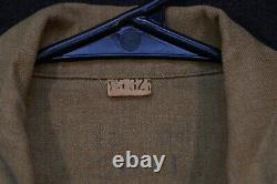 WWII USAAF Army Air Force Radio Specialist Sergeant OD Gas Flap Wool Shirt 15x32