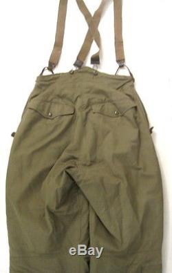 WWII USAAF Army Air Force Type A-11 Flying Trousers withSuspenders Size 30 Xlnt