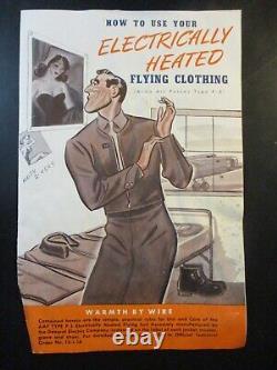 WWII USAAF Army Air Force Type F-3A Electric Flying Suit Jacket & Trousers NOS 2