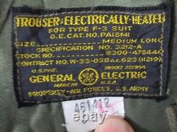 WWII USAAF Army Air Force Type F-3A Electric Flying Suit Jacket & Trousers NOS 3