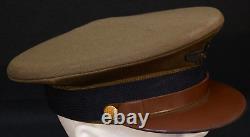 WWII USAAF Army Air Forces Aviation Cadet Service Visor Hat 7 3/8,'H. F. GRUVER