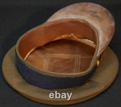 WWII USAAF Army Air Forces Aviation Cadet Service Visor Hat 7 3/8,'H. F. GRUVER