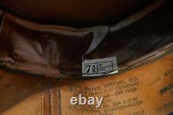 WWII USAAF Army Air Forces Aviation Cadet Service Visor Hat 7 3/8,'H. F. GRUVER