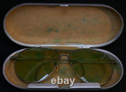 WWII USAAF Army Air Forces / Corps Type AN-6531 Bausch & Lomb Aviator Sunglasses