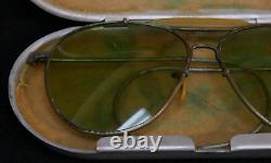 WWII USAAF Army Air Forces / Corps Type AN-6531 Bausch & Lomb Aviator Sunglasses