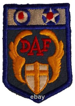 WWII USAAF Army Air Forces DAF Desert Air Force Embroidered Wool Shoulder Patch