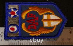 WWII USAAF Army Air Forces DAF Desert Air Force Embroidered Wool Shoulder Patch