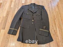WWII USAAF Army Air Forces Officer Wool Service Coat with Hap Arnold Patch