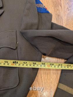 WWII USAAF Army Air Forces Officer Wool Service Coat with Hap Arnold Patch