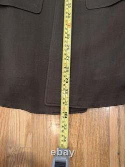 WWII USAAF Army Air Forces Officer Wool Service Coat with Hap Arnold Patch