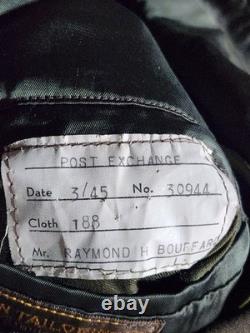 WWII USAAF Army Air Forces Service Coat Kahn Tailoring Indianapolis Great